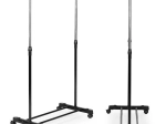 Universal Free-Standing Clothes Rack with Adjustable Height and Wheels ModernHome