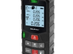 Digital Laser Distance Meter with Bubble Level, Backlit LCD, Range 120 m