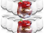 Set steklenih kozarčkov za jogurt in sladice 200 ml, 12 kosov