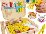 Kruzzel Wooden Tool Set for Kids in a Case