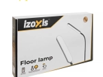 Izoxis 180 cm Black Standing LED Lamp with Remote Control