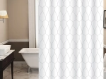 TORO Easy Shower Curtain 178 × 199 cm, Droplets, PEVA