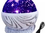 Rotating starry sky and moon projector – night light with USB