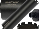 BIGSTREN Diamond Core Drill Bit 112 × 460 mm, 1.1/4 UNC thread