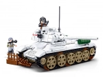 Sluban Battle of Budapest – white T-34/85 tank building set