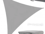 Triangular Sun Shade Sail 3x3x3m Gray