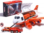Firefighting cargo airplane with toy cars