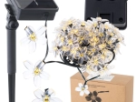 Solar Garden Lights Shaped Like Flowers 7m 50 LED Warm White