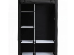 Textile wardrobe black