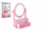 Wooden Jewelry Box with Mirror for Little Princesses