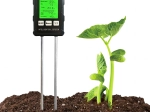Digital jordtester 6-i-1 – måling af pH, jordfugt, temperatur, frugtbarhed, lys og luftfugtighed