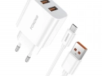 Schnellladegerät FONENG 2× USB 12 W mit Micro‑USB‑Kabel