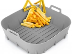 Silicone insert basket for air fryer 22 cm – grey