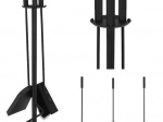 Set kaminskog pribora 4u1 KAMINER, crna