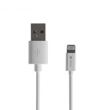 kabel lightning naar usb-a 2 m mfi wit natec prati