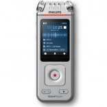 Cyfrowy dyktafon PHILIPS VoiceTracer z 3 mikrofonami, 8 GB i microSD