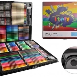Malesæt og tegnesæt i kuffert 288 stk