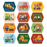 Pexeso Baumaschinen für Kinder