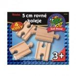 Maxim 5 cm straight tracks - connectors 4 pcs