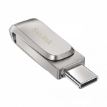 SanDisk Ultra Dual Drive Luxe 256 GB USB 3.1 Type‑C/USB‑A metal flash drive