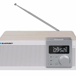 Bærbar radioafspiller med Bluetooth, FM, USB og microSD med alarm