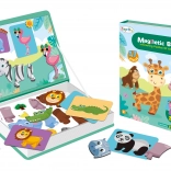 Magnetisch boek met safari-dieren 47 stuks