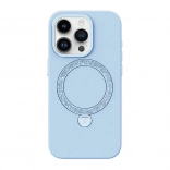 Joyroom custodia Dancing Circle per iPhone 14 Pro, blu, anello MagSafe