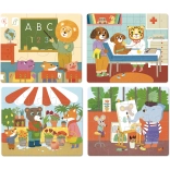 Vilac houten puzzels Beroepen 4-in-1