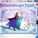 Puzzle 2x24 pièces La Reine des neiges Sœurs pour toujours