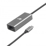 USB-C naar Ethernet RJ45 Adapter grijs, 10/100/1000 Mb/s