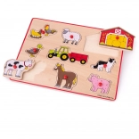 Invoegpuzzel Boerderij Bigjigs Toys