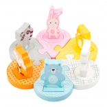 SMALL FOOT dřevěné vkládací puzzle zvířátka