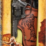 Kovboj Revolver aus Metall mit Holster 8-Schuss