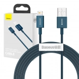 Baseus USB‑A na Lightning kabel 2 m, 2,4 A – modrý