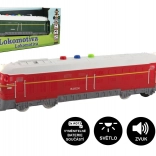 Plastic locomotive 23 cm, battery-powered with sound and light