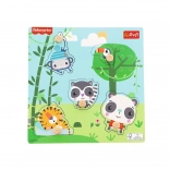 Puzzle a incastro in legno FISHER-PRICE giungla, 5 pezzi