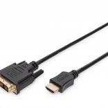 HDMI–DVI‑D (18+1) adapter kábel, 2 m, Full HD 60 Hz