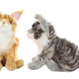 Chat Maine Coon en peluche 37 cm éco-responsable