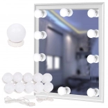 LED mirror and vanity lights – 10-piece makeup set