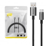BASEUS Superior USB‑C töltő- és adatkábel kijelzővel, 100 W, 1,5 m, fekete