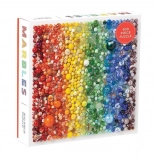 Galison Puzzle Regenbogen-Murmeln 500 Teile
