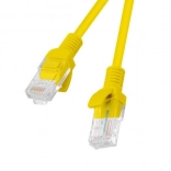 Patchcord LANBERG 0,25m sárga 10-csomag
