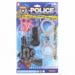 Set della polizia con manette e accessori per bambini