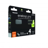 Eneloop PRO Batterie Ricaricabili AA 2500 mAh 4 pz con custodia