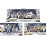 Military set with sound and light, battery-powered