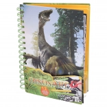 Fluwelen kleurplaten DINOSART – dinosaurussen, 12 platen en mini stiften