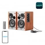 Edifier R1280T Speakers with WiiM Mini in Brown Color