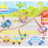 Houten doolhof – vervoersmiddelen