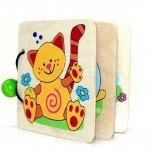 Houten boek Dieren van Hess