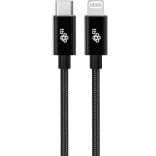 Lightning MFi Cable - USB C Black 1m